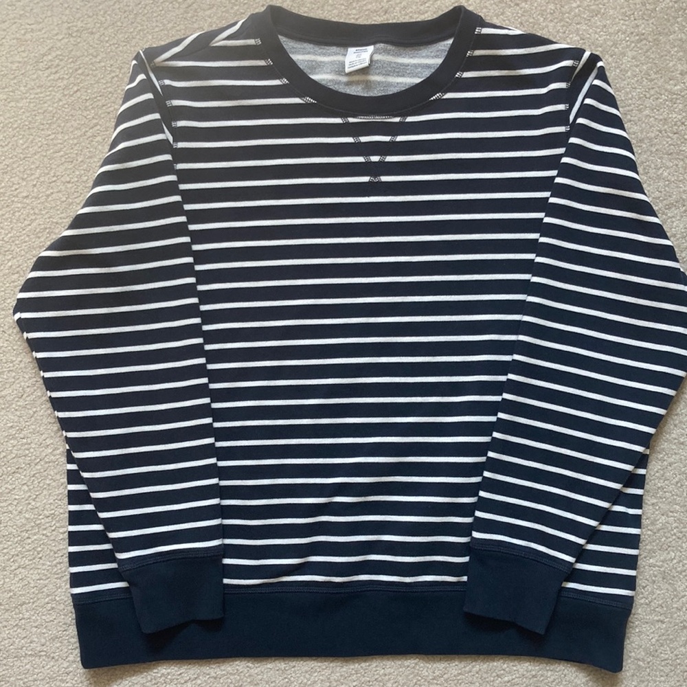 Amazon Essentials striped lightweight sweatshirt. Size XXL